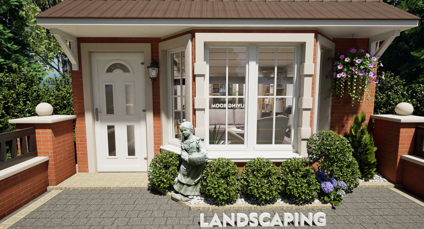 3D Визуализация - Къща UK Exterior