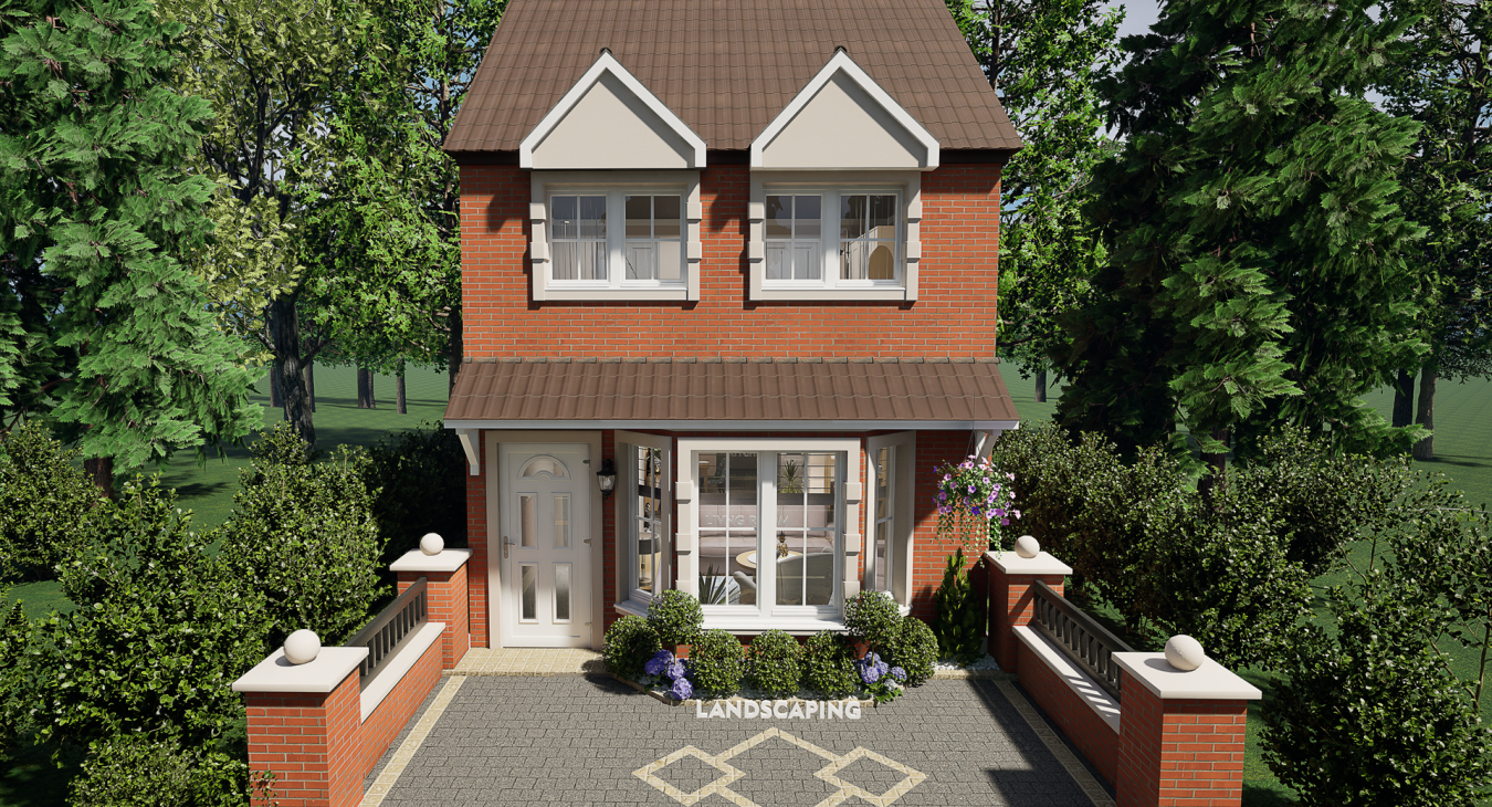 3D Визуализация - Къща UK Exterior