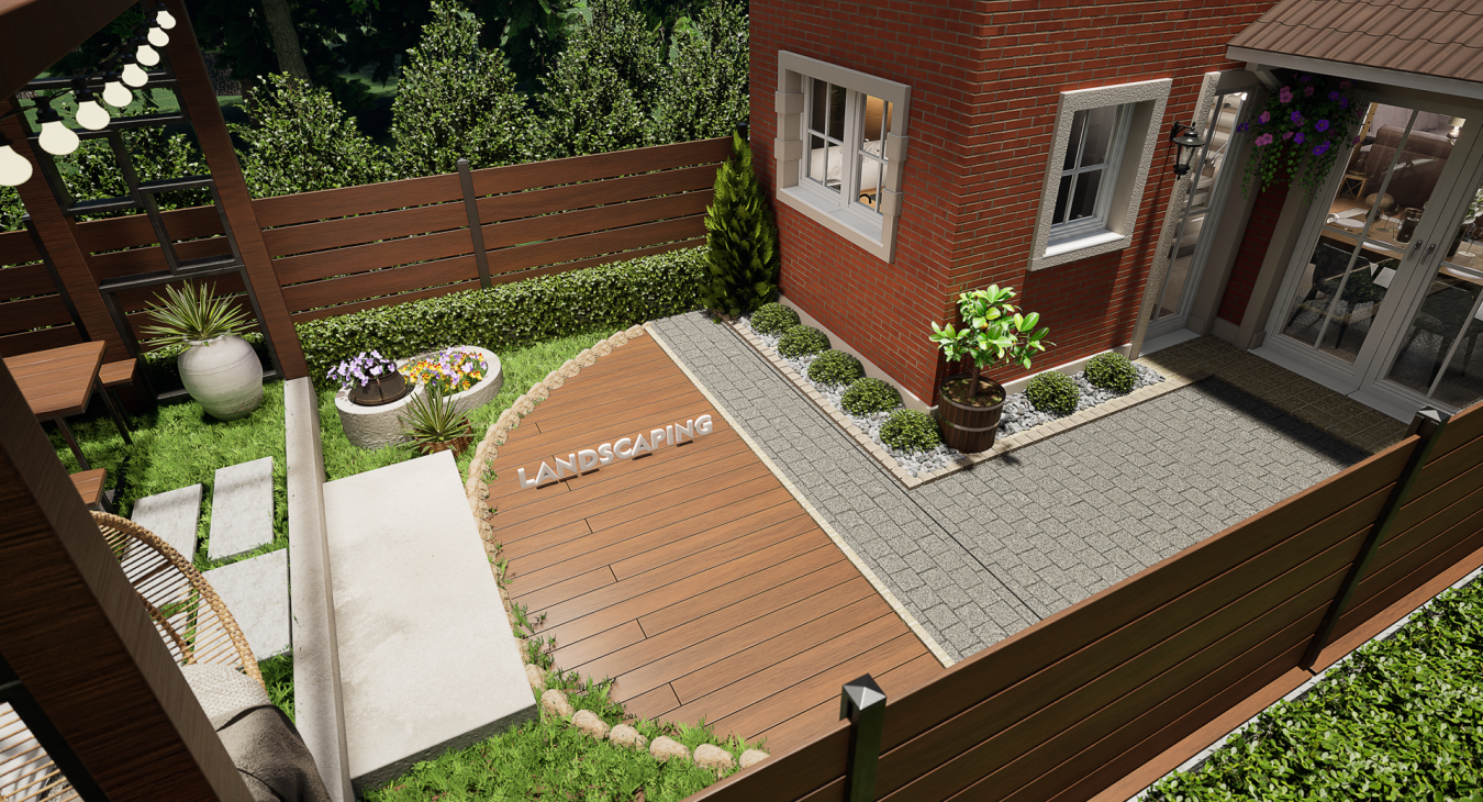 3D Визуализация - Къща UK Exterior