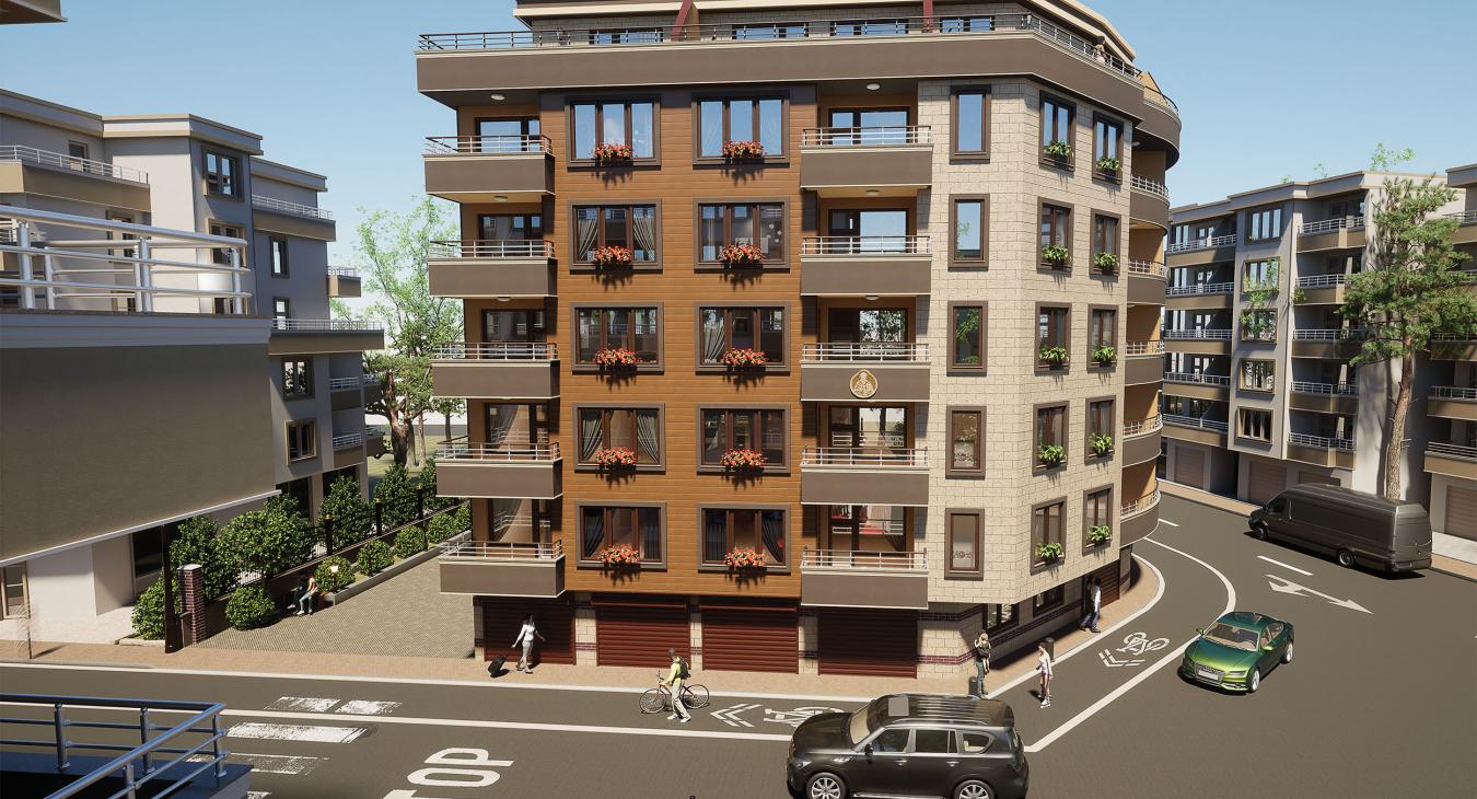 3D Visualisation - Building Pomorie 02