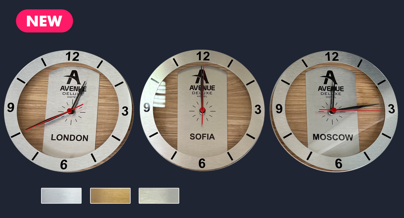 World time zone clocks WR-025