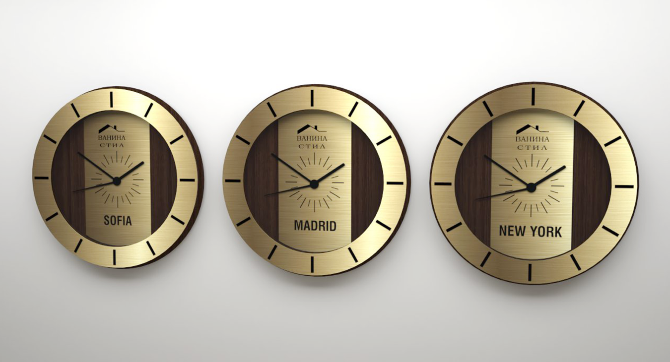 World time zone clocks WR-09