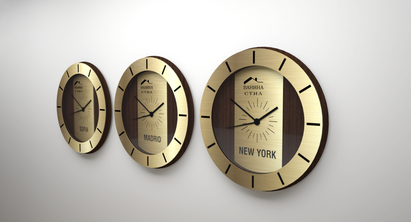 World time zone clocks WR-09